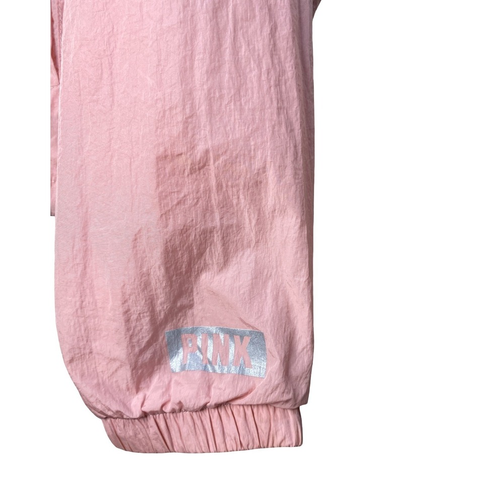 PINK Victoria Secret Colorblock Windbreaker Jacket XS/S Pink Gray  Lightweight - Picture 5 of 9
